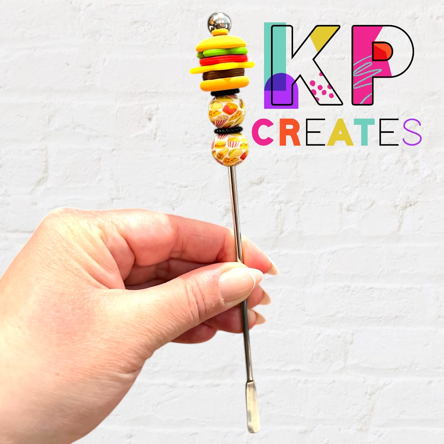 Fast Food Beaded Drink Stirrer