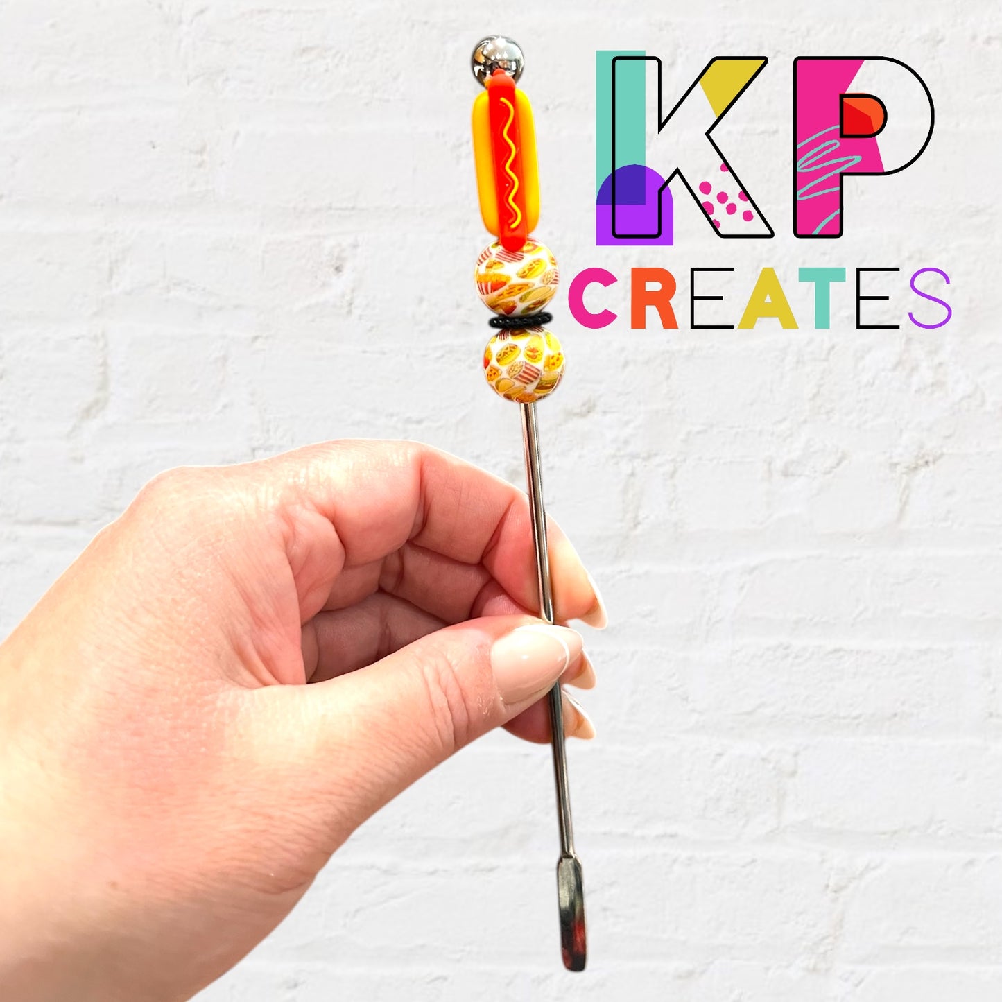 Fast Food Beaded Drink Stirrer