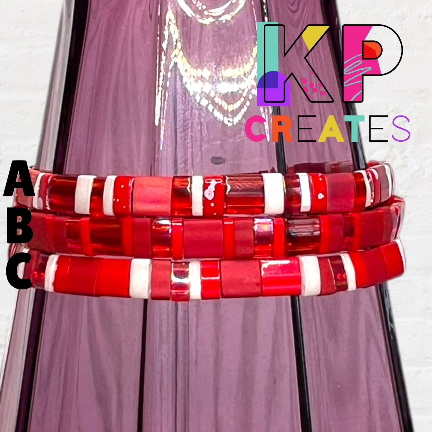 Over the Rainbow Tila Bead Bracelet