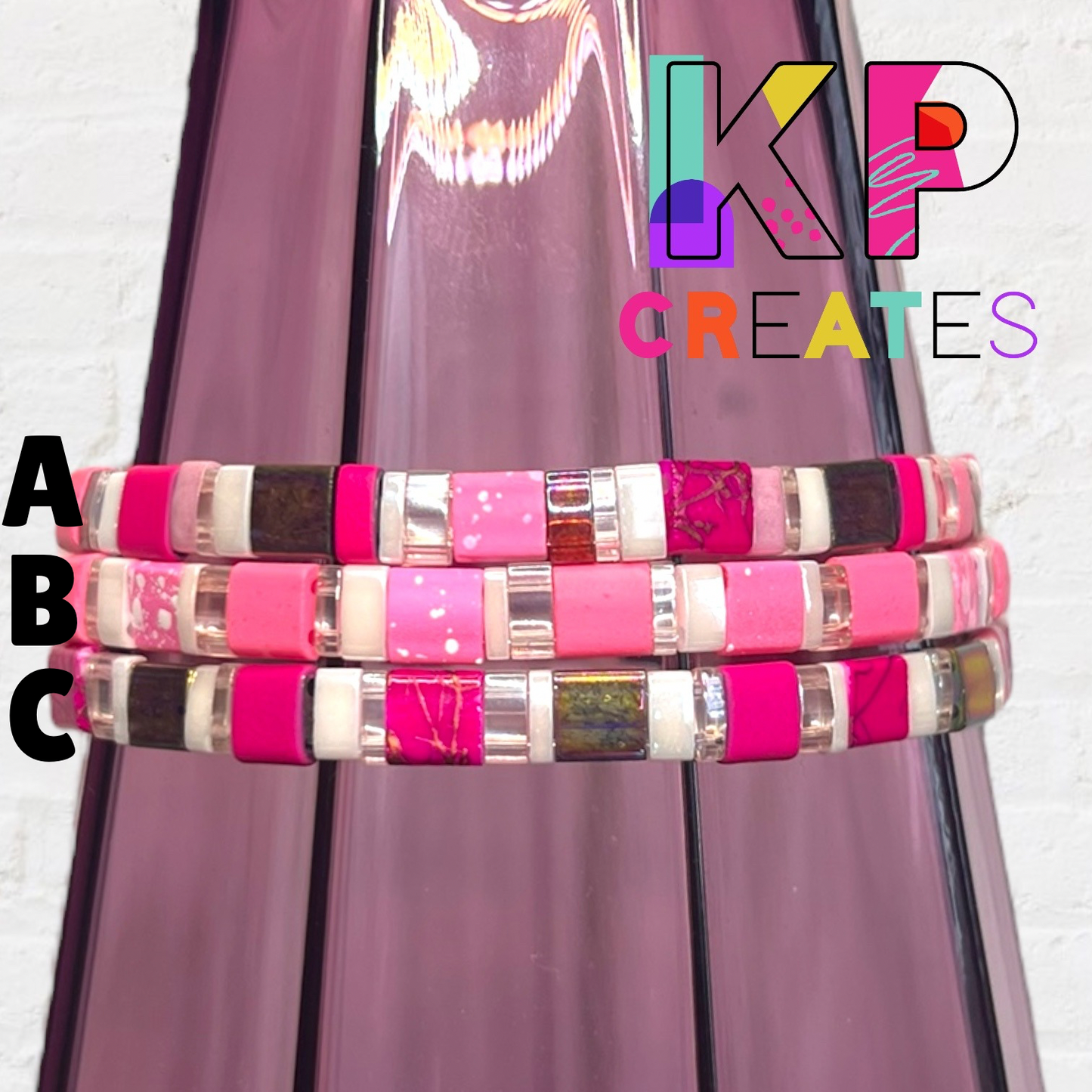 Over the Rainbow Tila Bead Bracelet