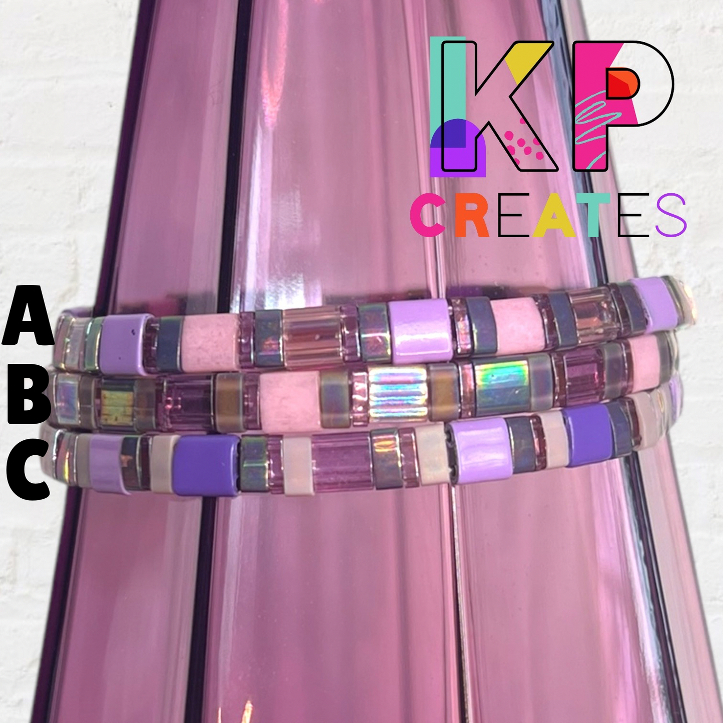 Over the Rainbow Tila Bead Bracelet