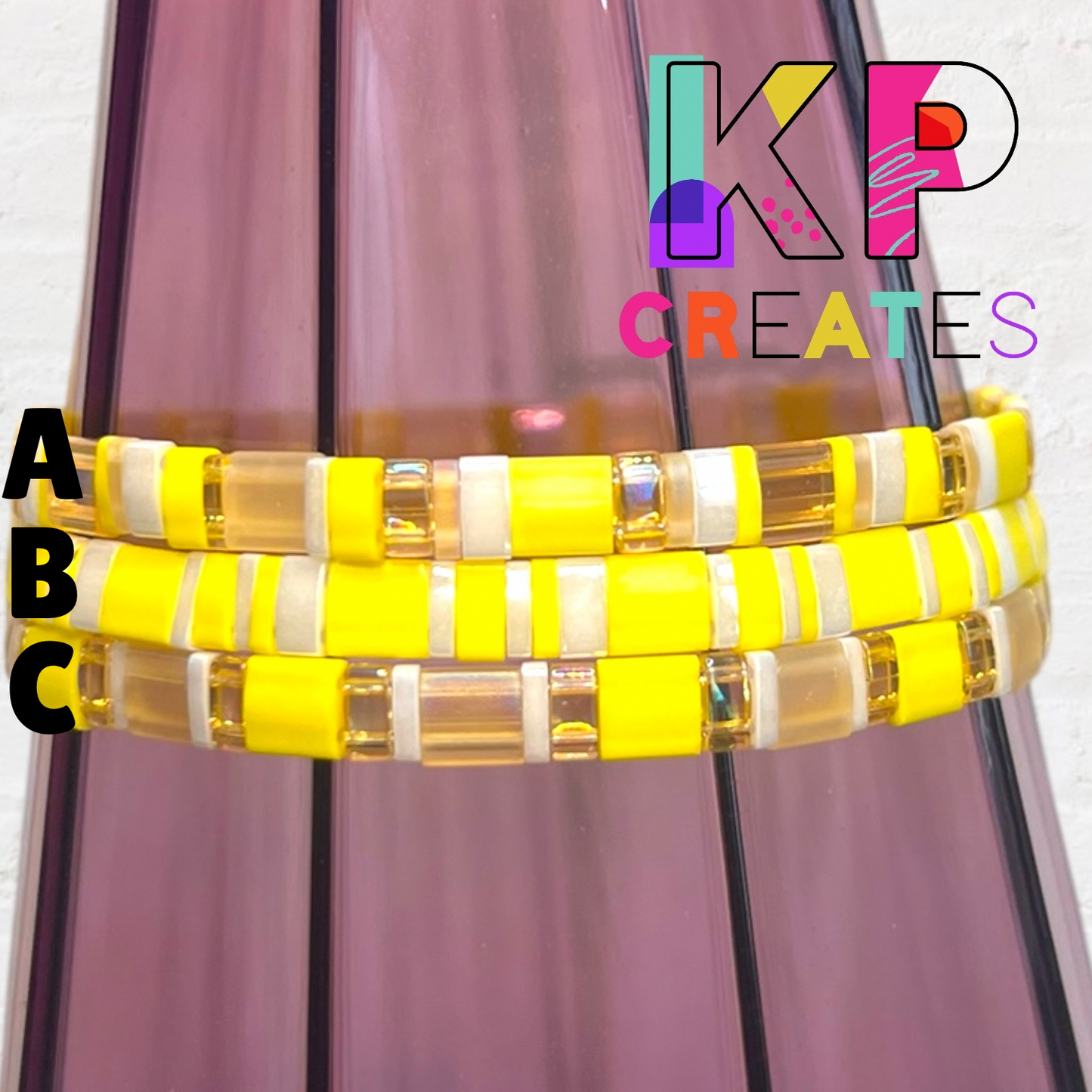 Over the Rainbow Tila Bead Bracelet