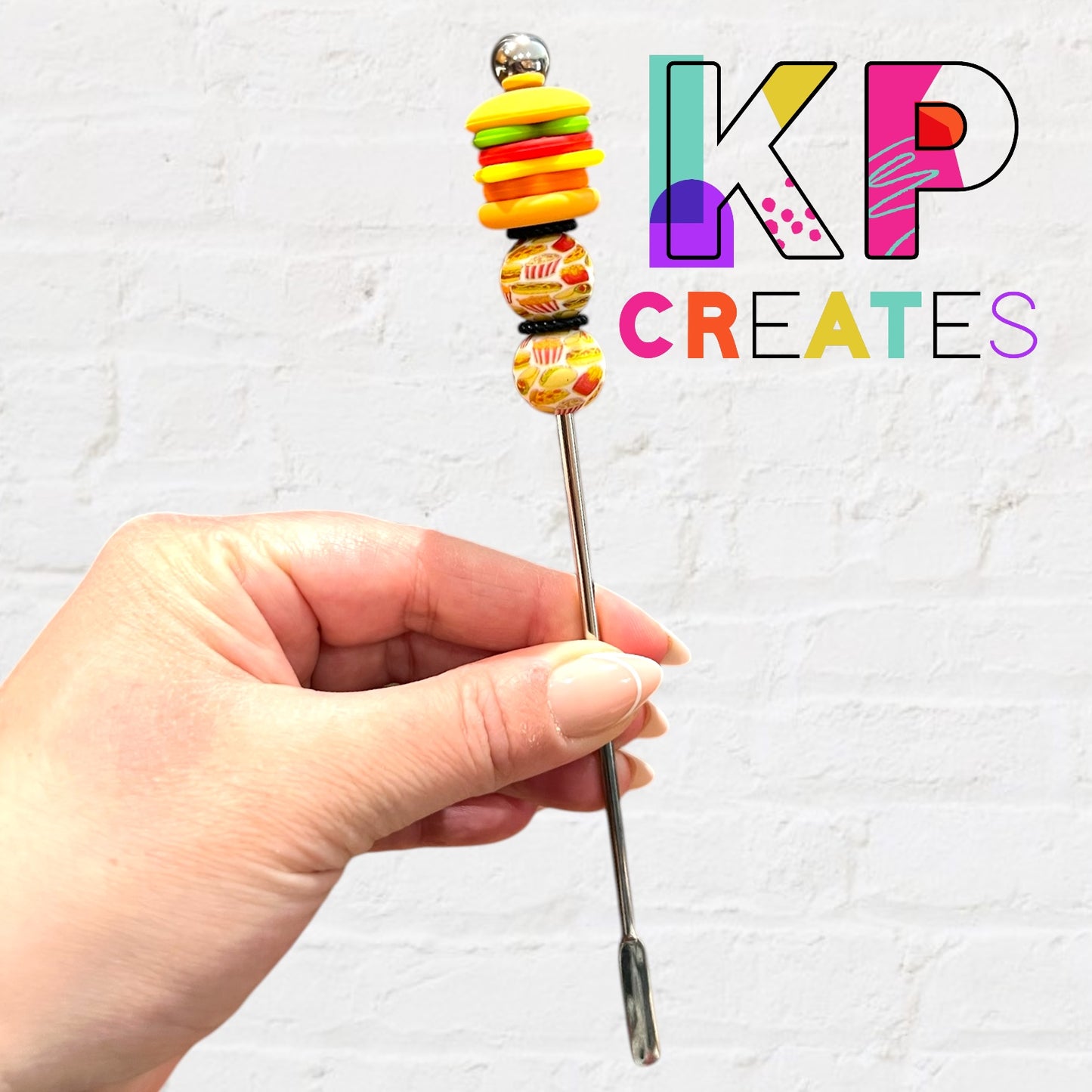 Fast Food Beaded Drink Stirrer