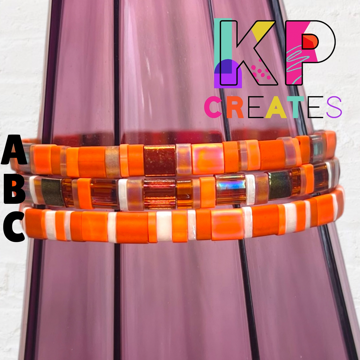 Over the Rainbow Tila Bead Bracelet