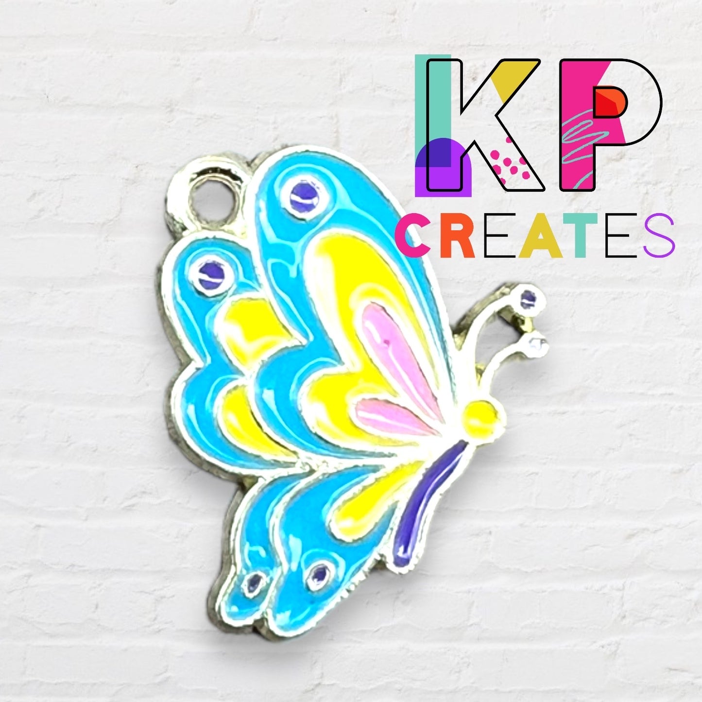 Flying Butterfly Enamel Charm