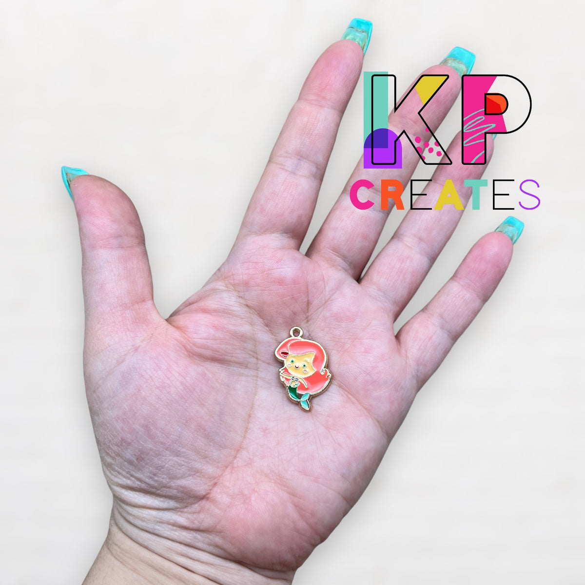 Princess Mermaid Enamel Charm