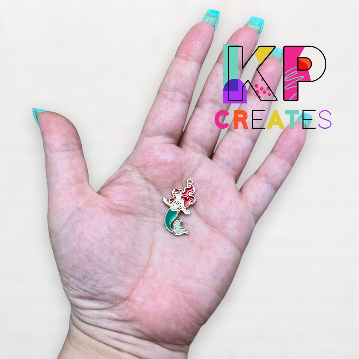 Mermaid Enamel Charm