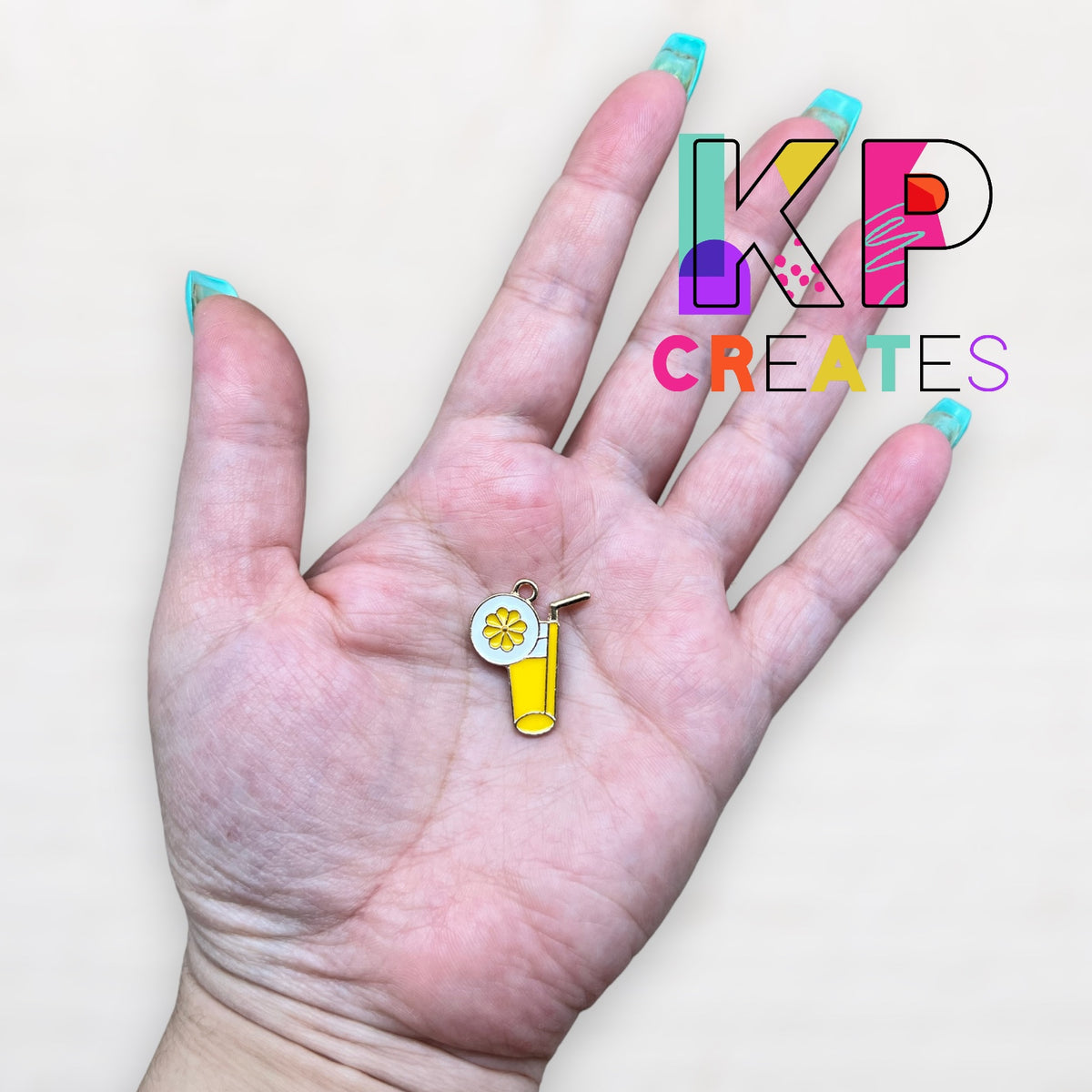 Lemonade Enamel Charm