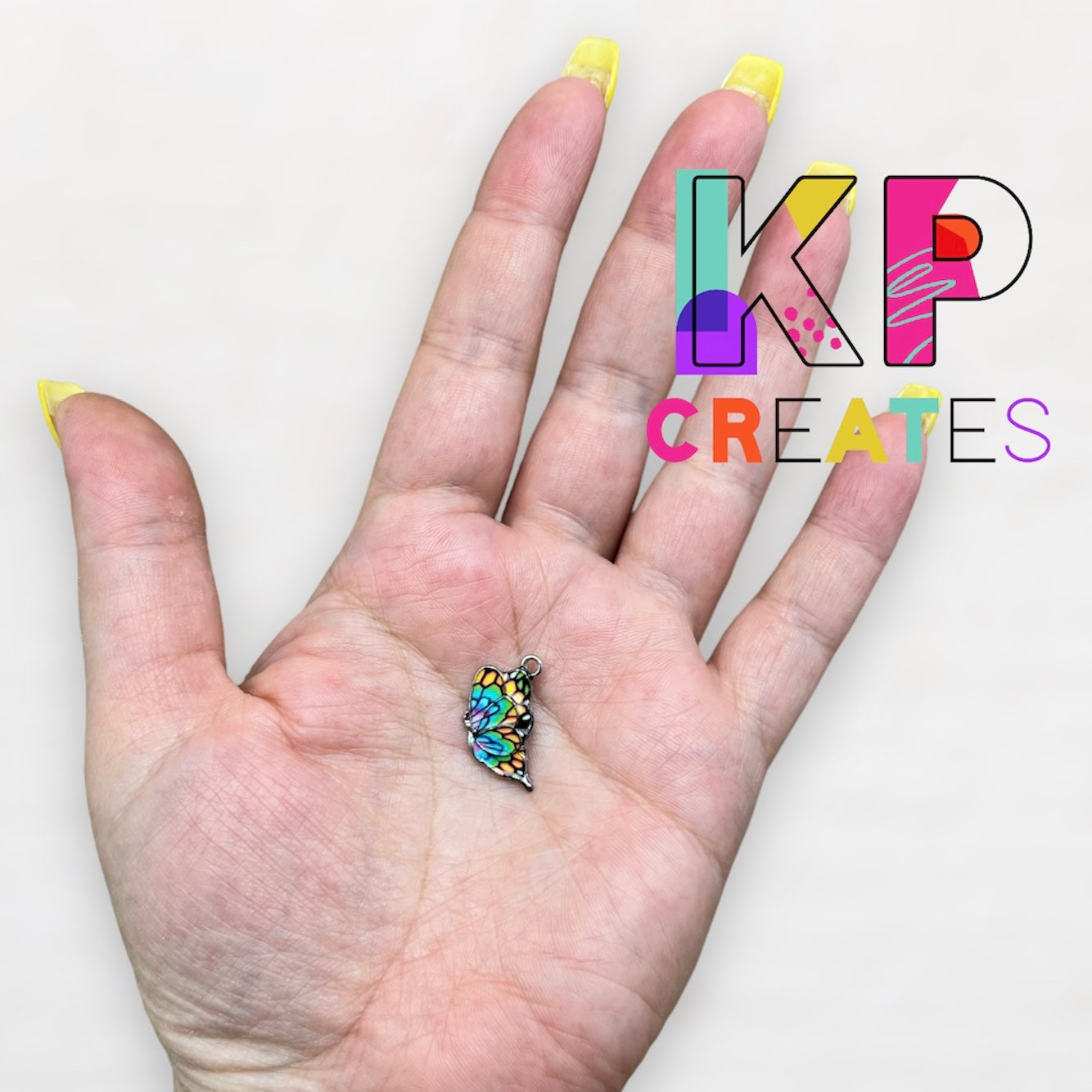 Colorful Butterfly Enamel Charm