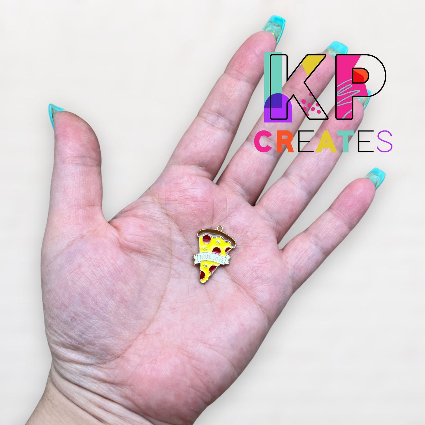 Pizza Enamel Charm