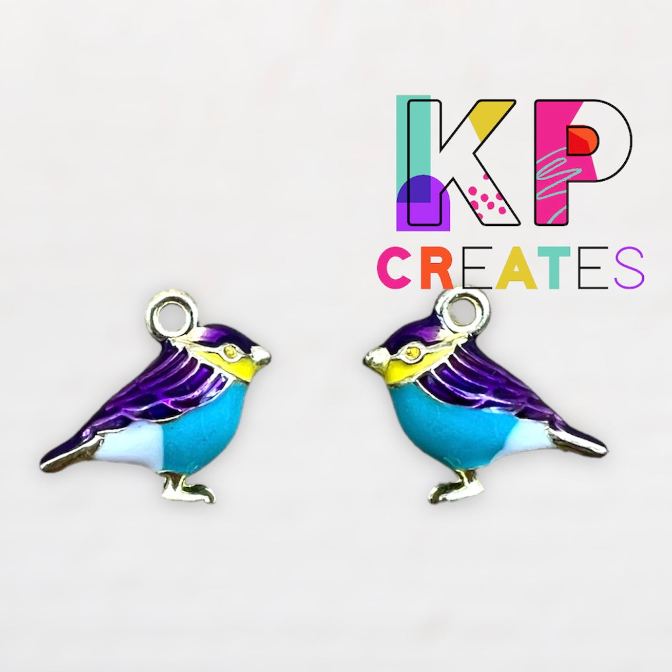 3D Bird Enamel Charm