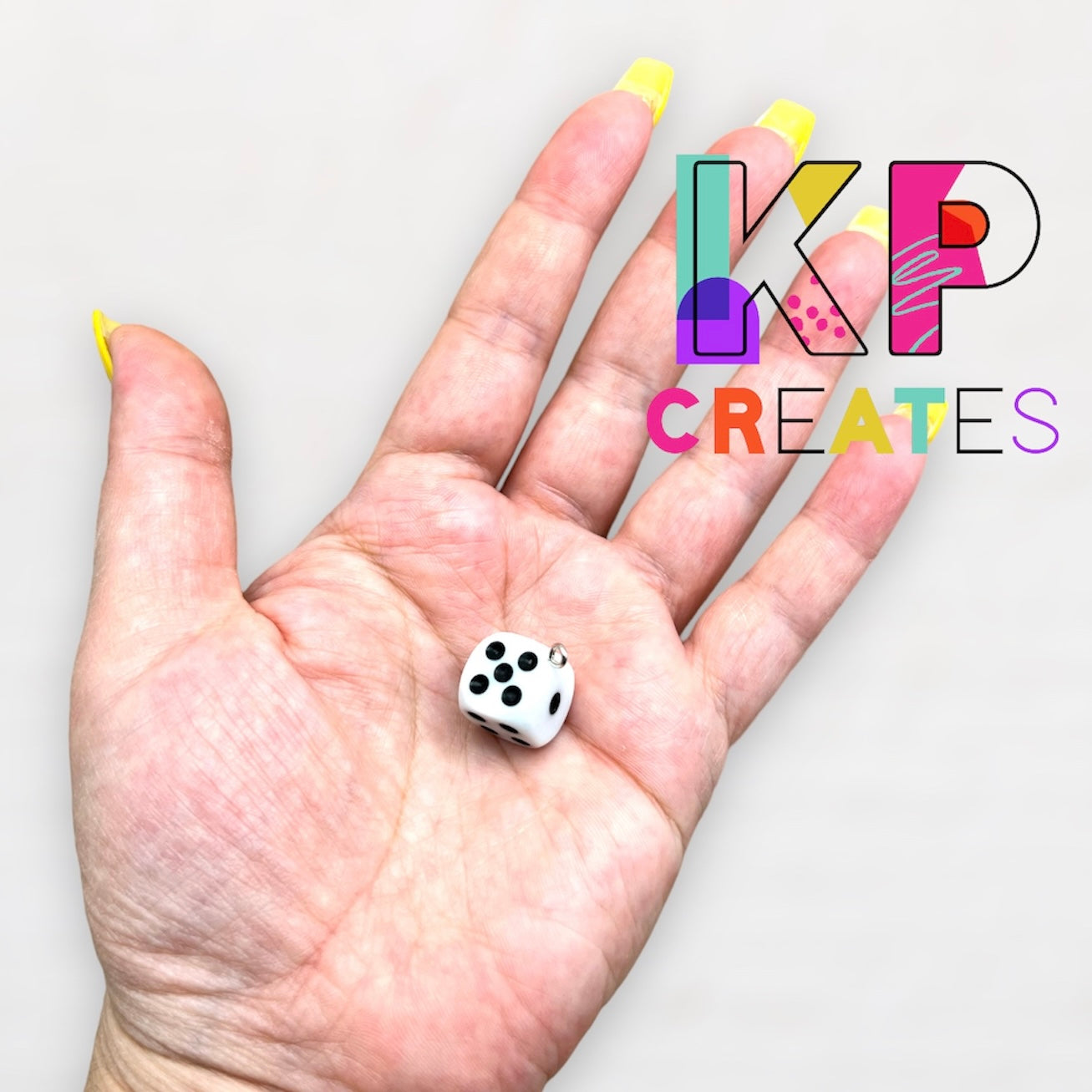 Dice Resin Charm