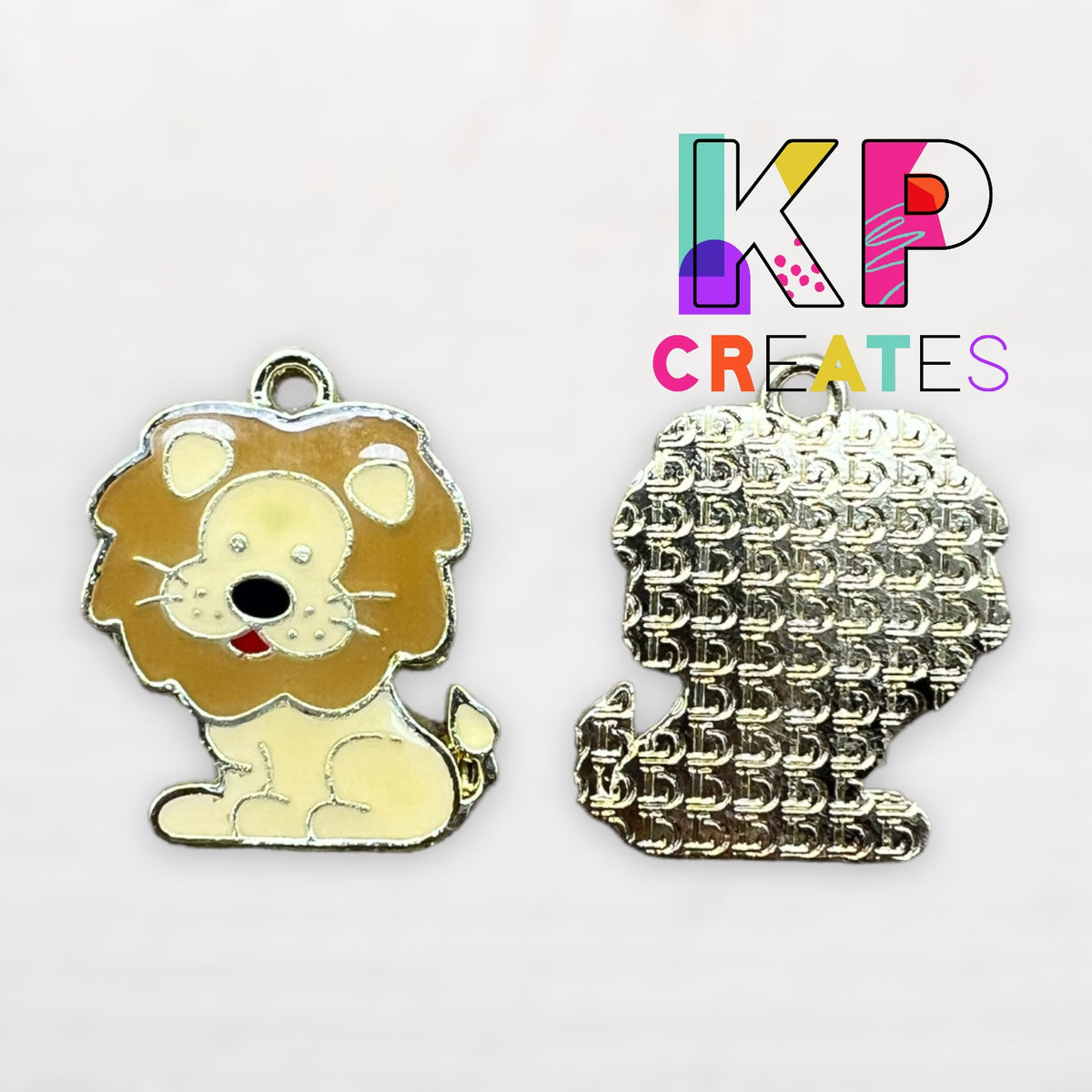 Lion Enamel Charm