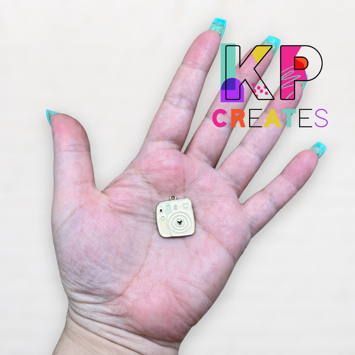 Mouse Camera Enamel Charm