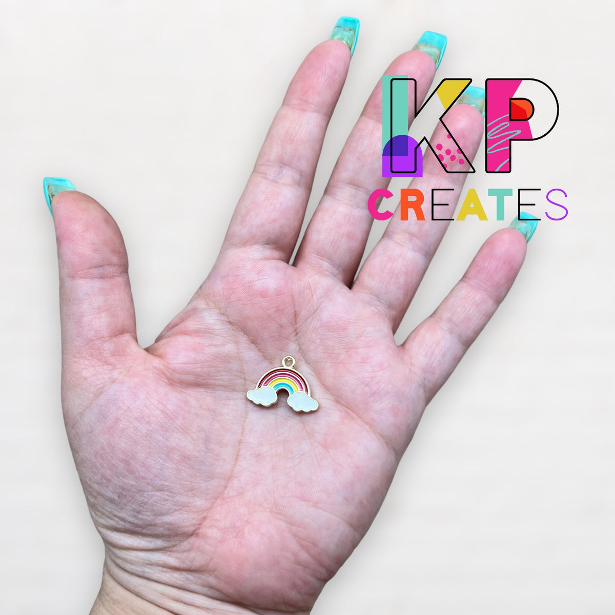 Rainbow Enamel Charm