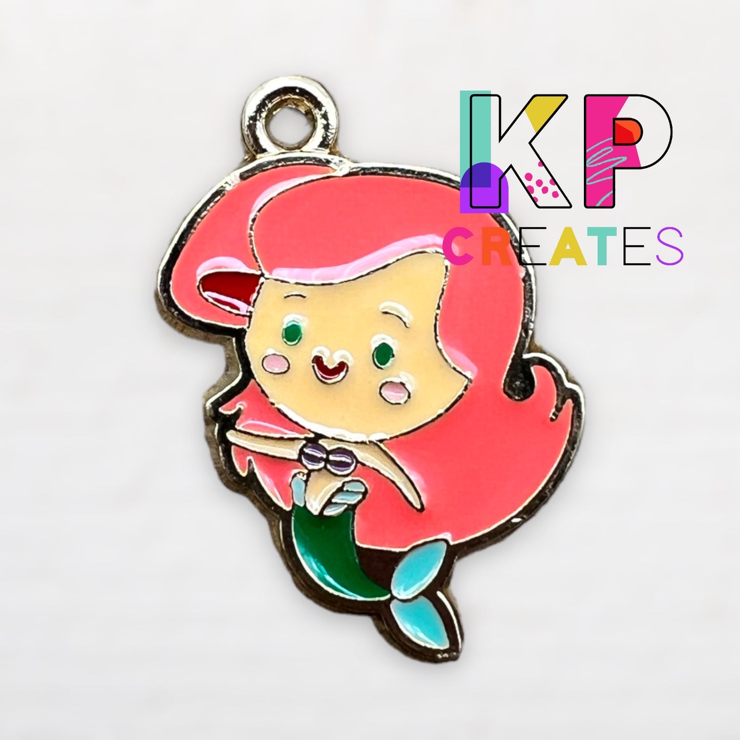 Princess Mermaid Enamel Charm