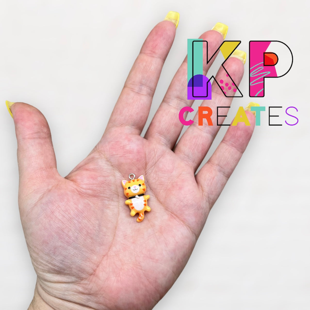 Cute Cat Resin Charm