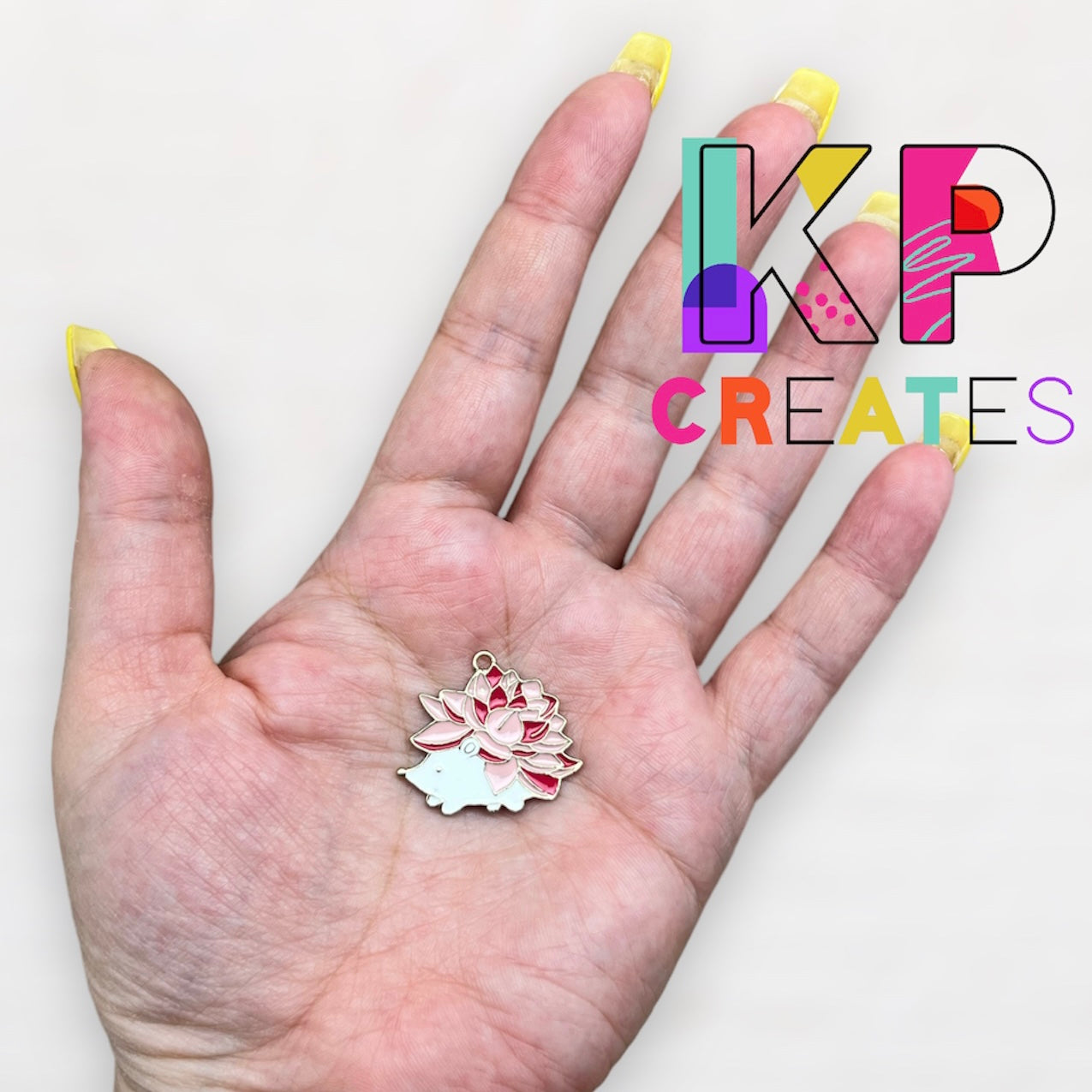 Cute Hedgehog Enamel Charm