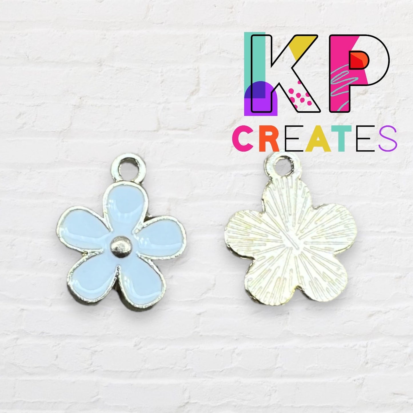 Small Flower Enamel Charm