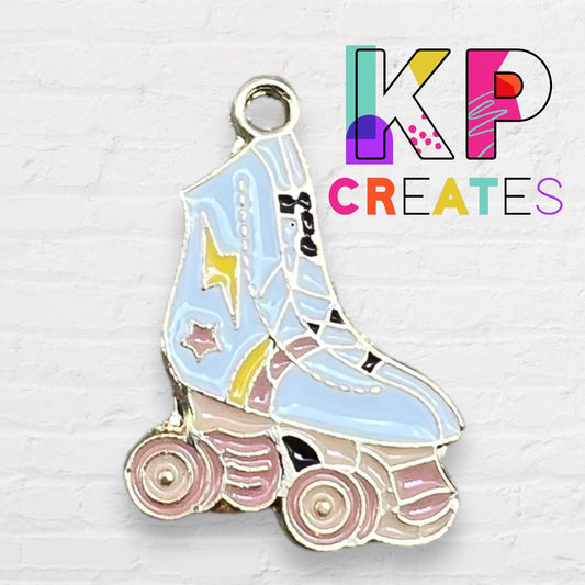 Roller Skate Enamel Charm