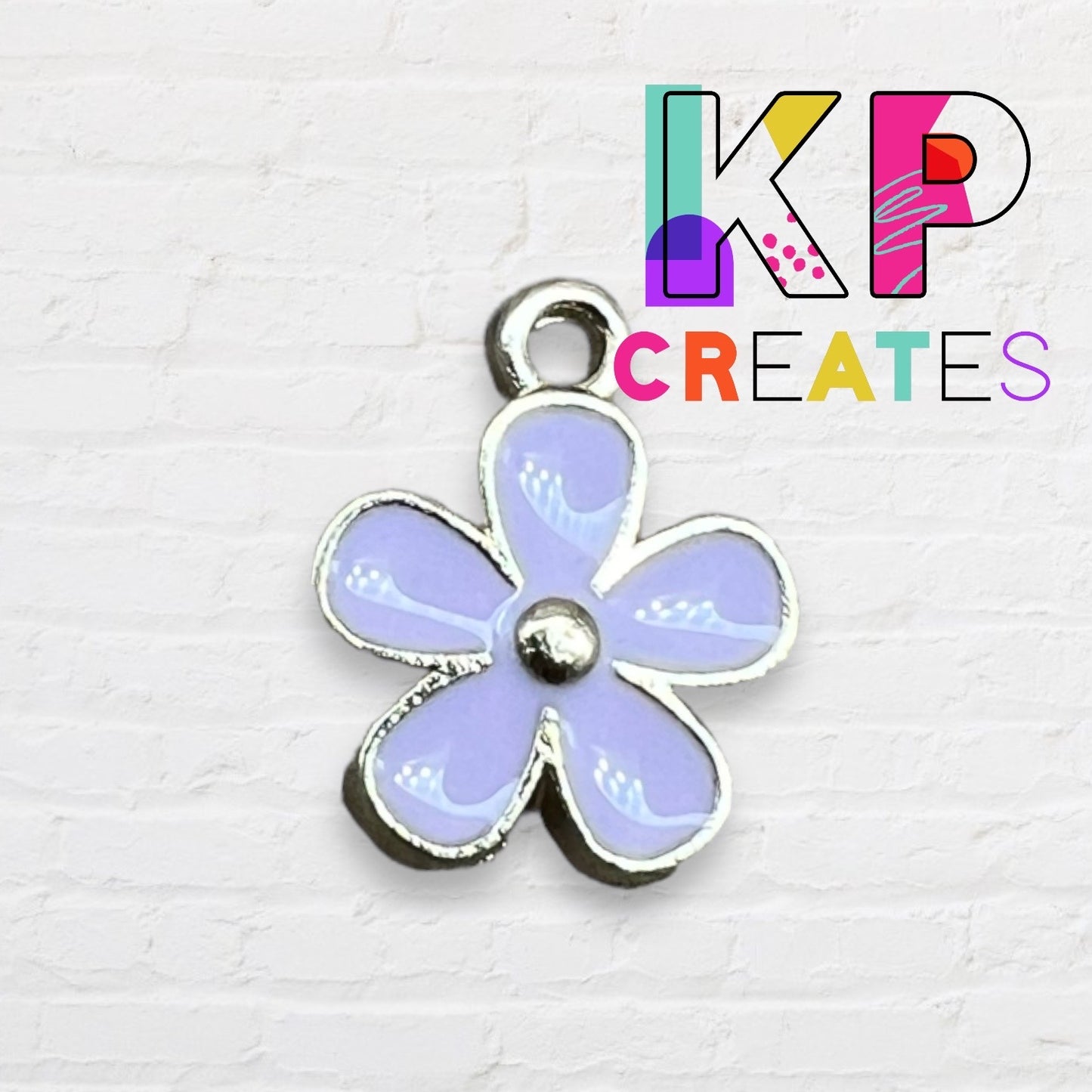 Small Flower Enamel Charm