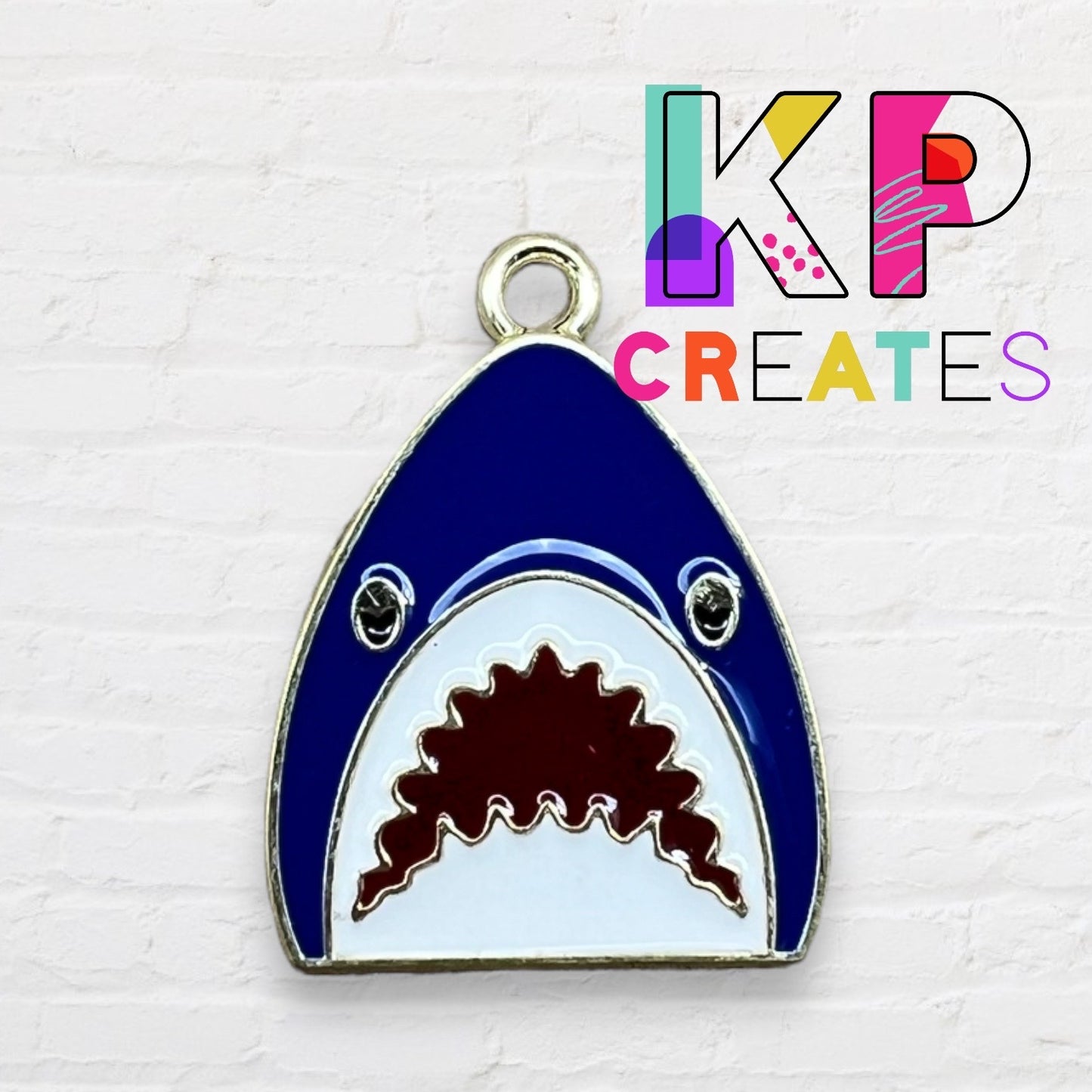 Shark Enamel Charm