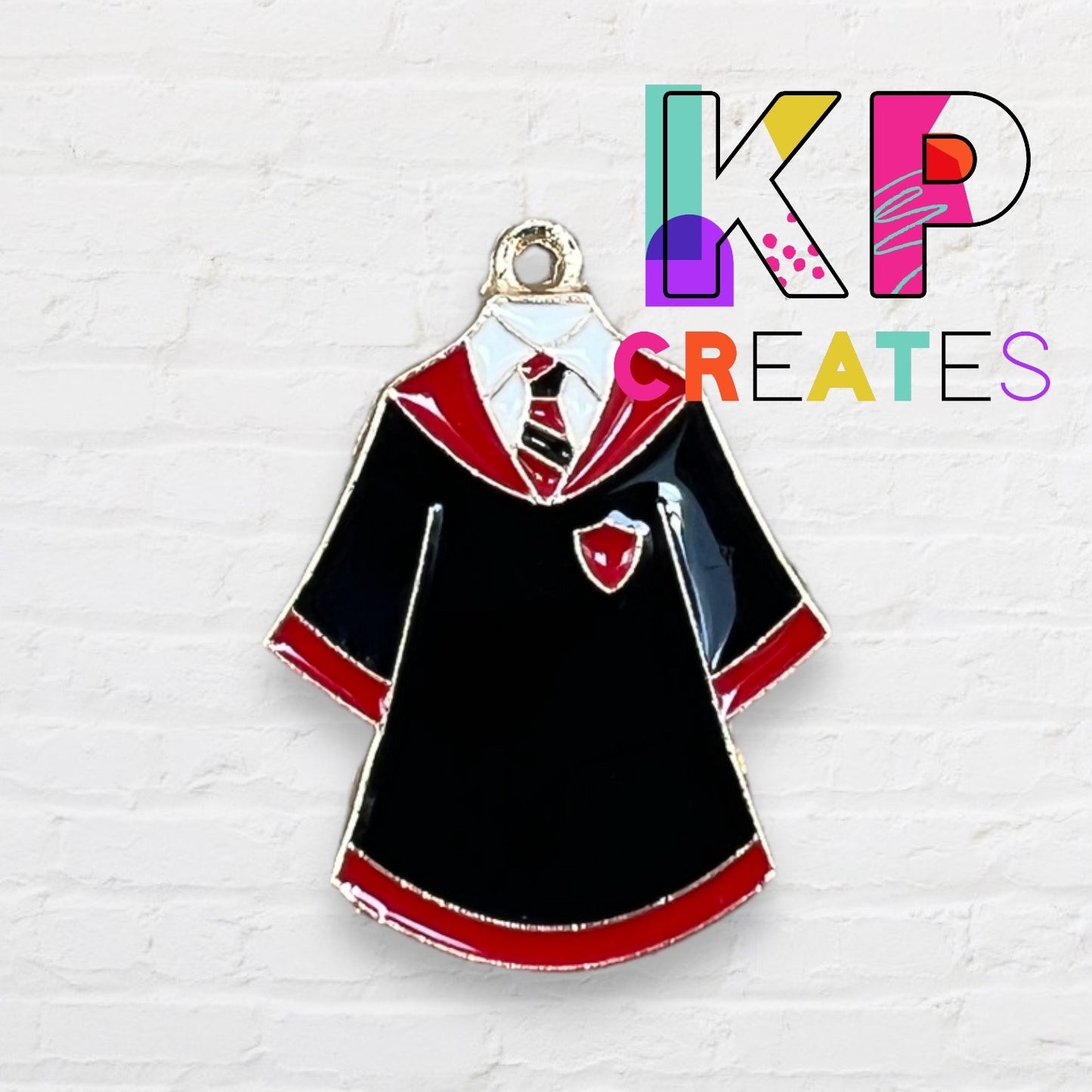 School Robe Enamel Charm