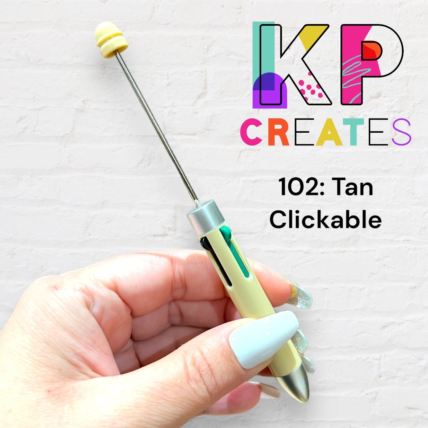 Clickable Beaded Pen Blanks