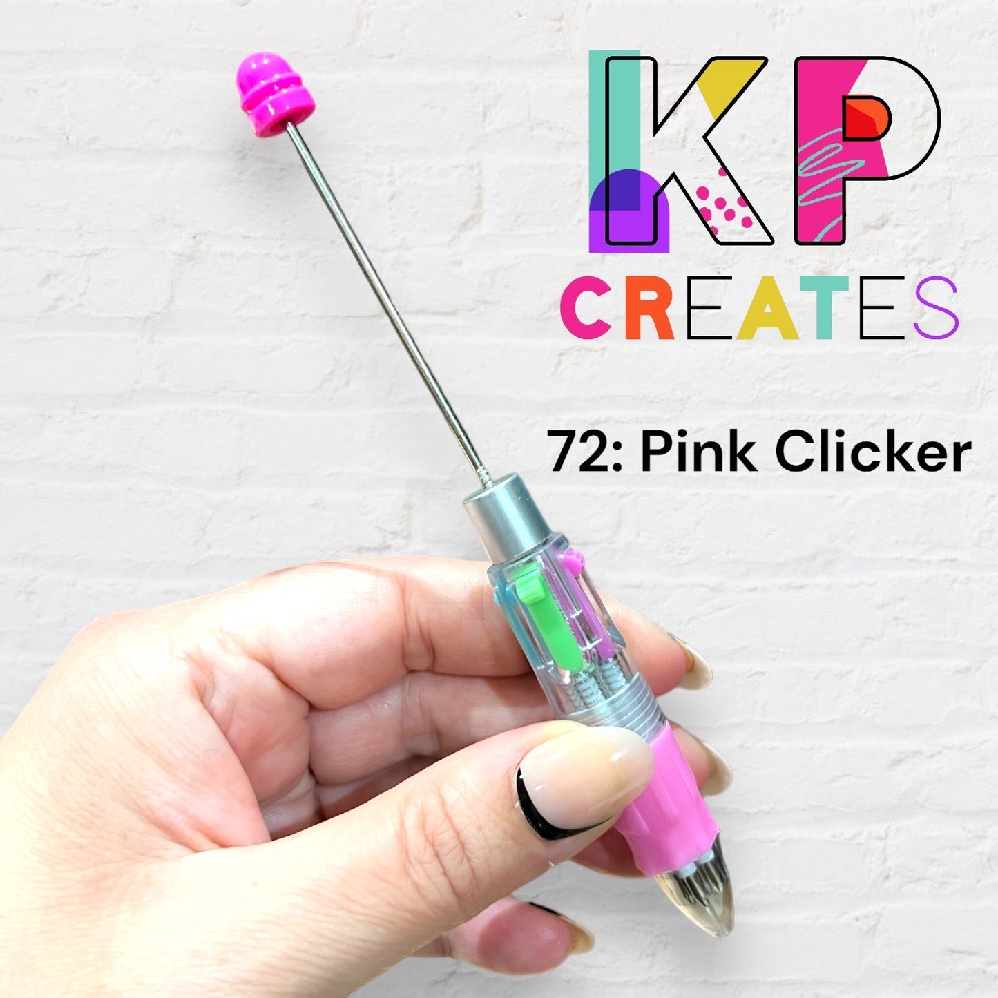 Clickable Beaded Pen Blanks