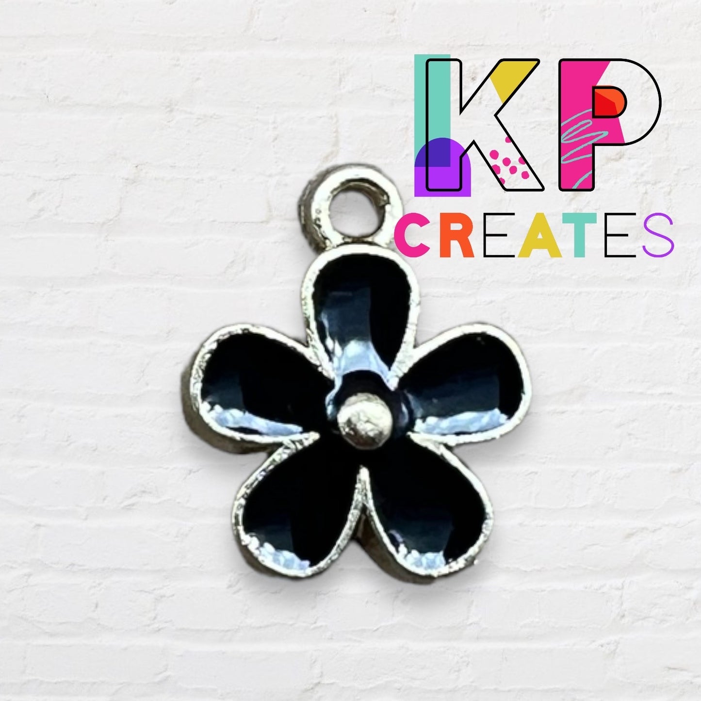 Small Flower Enamel Charm