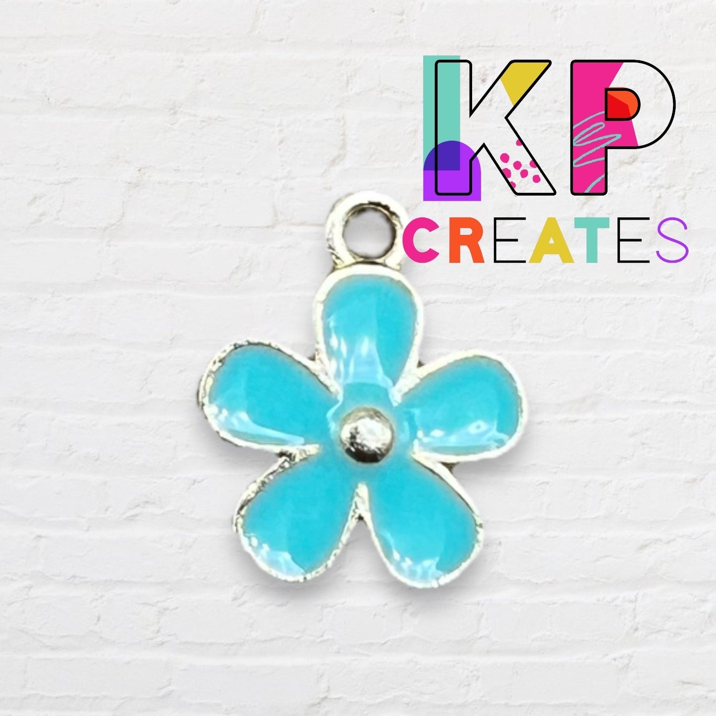 Small Flower Enamel Charm