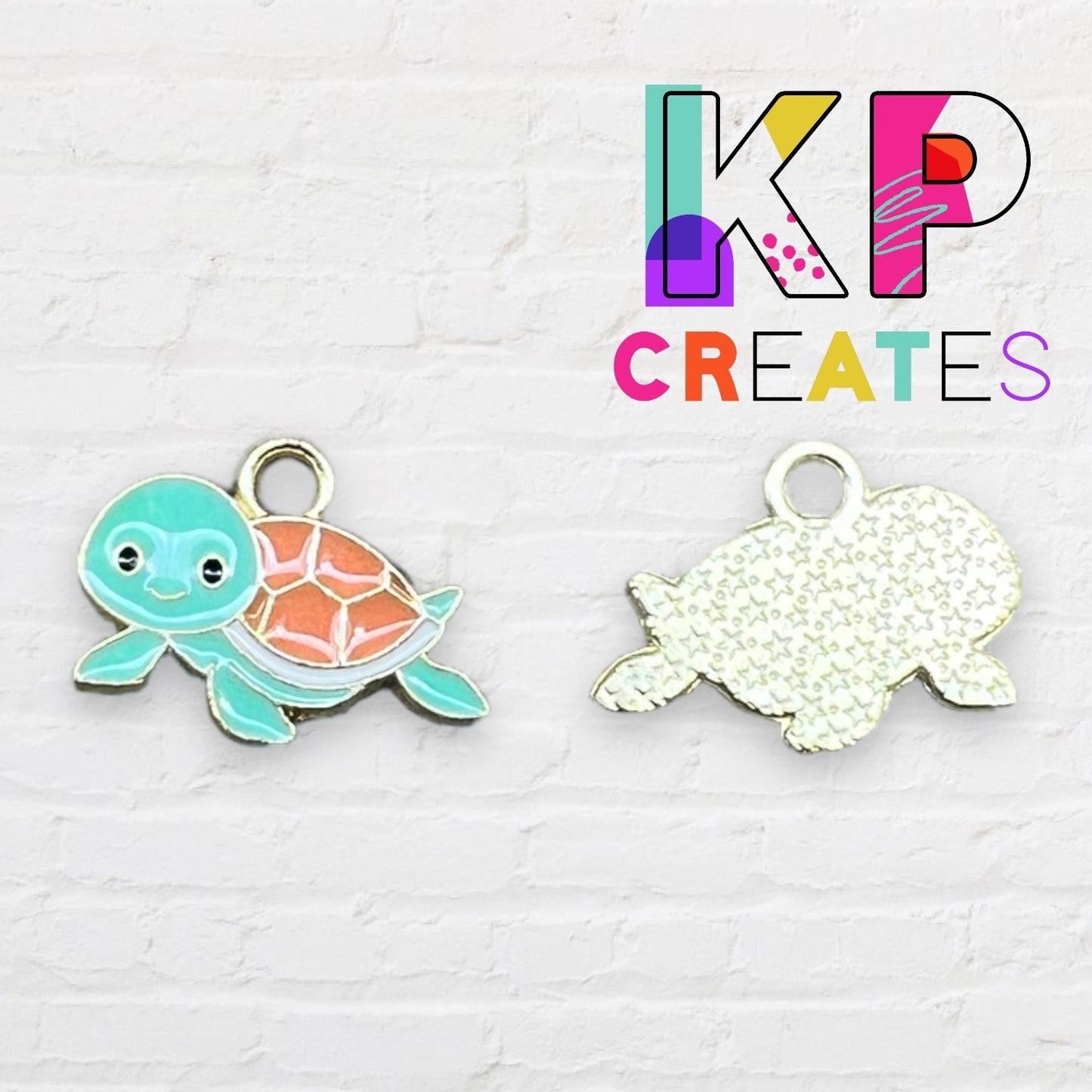 Cute Turtle Enamel Charm