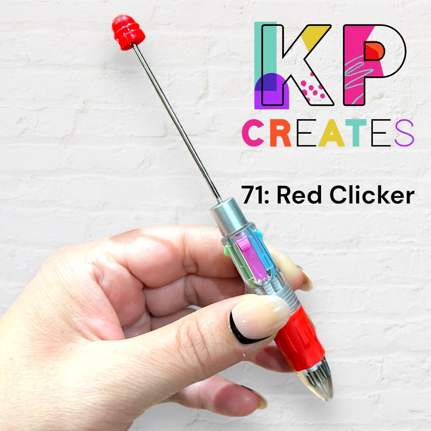 Clickable Beaded Pen Blanks