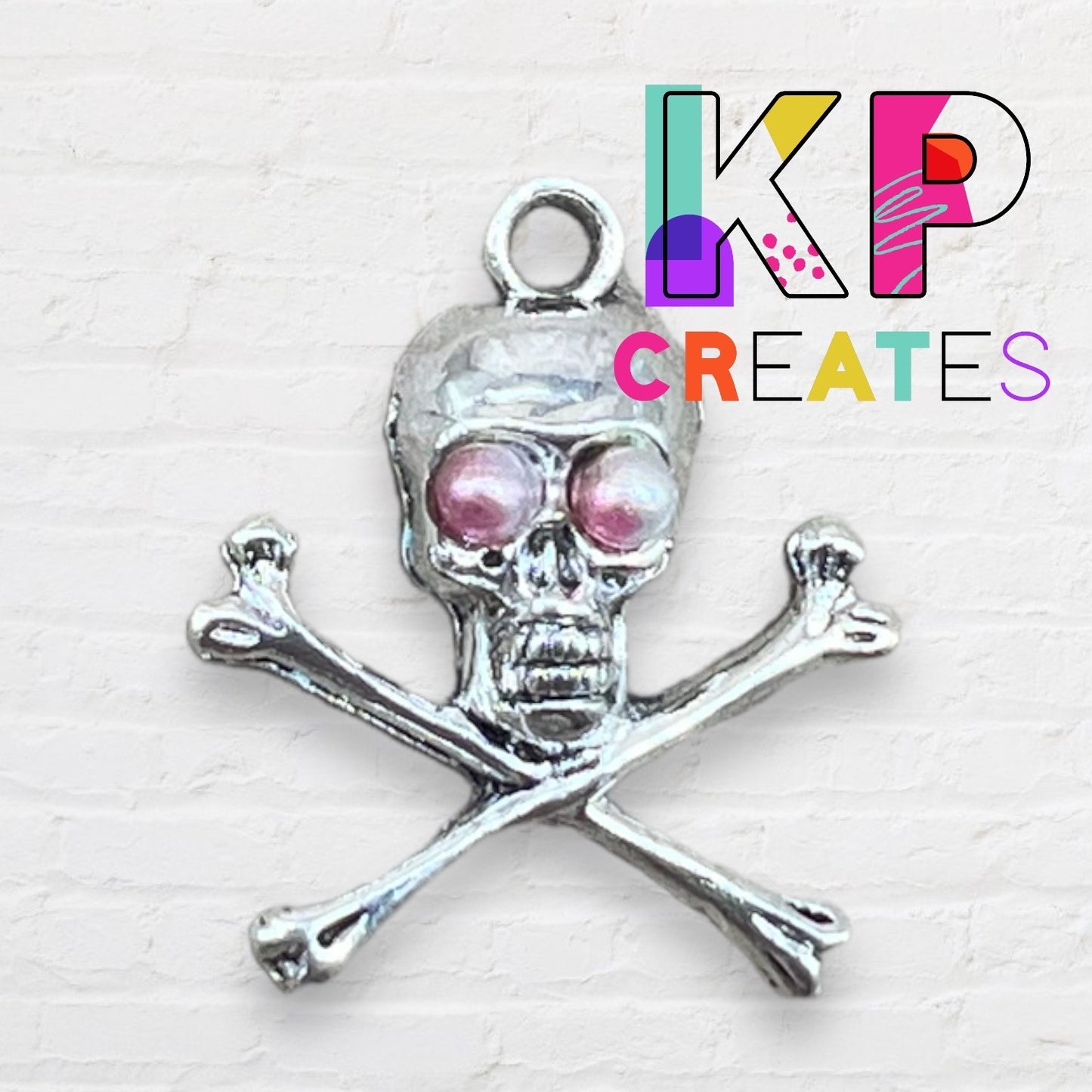 Crossbones Skull Charm