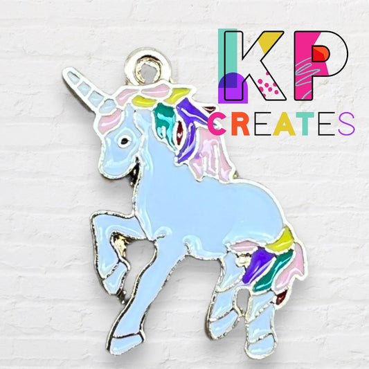 Unicorn Enamel Charm