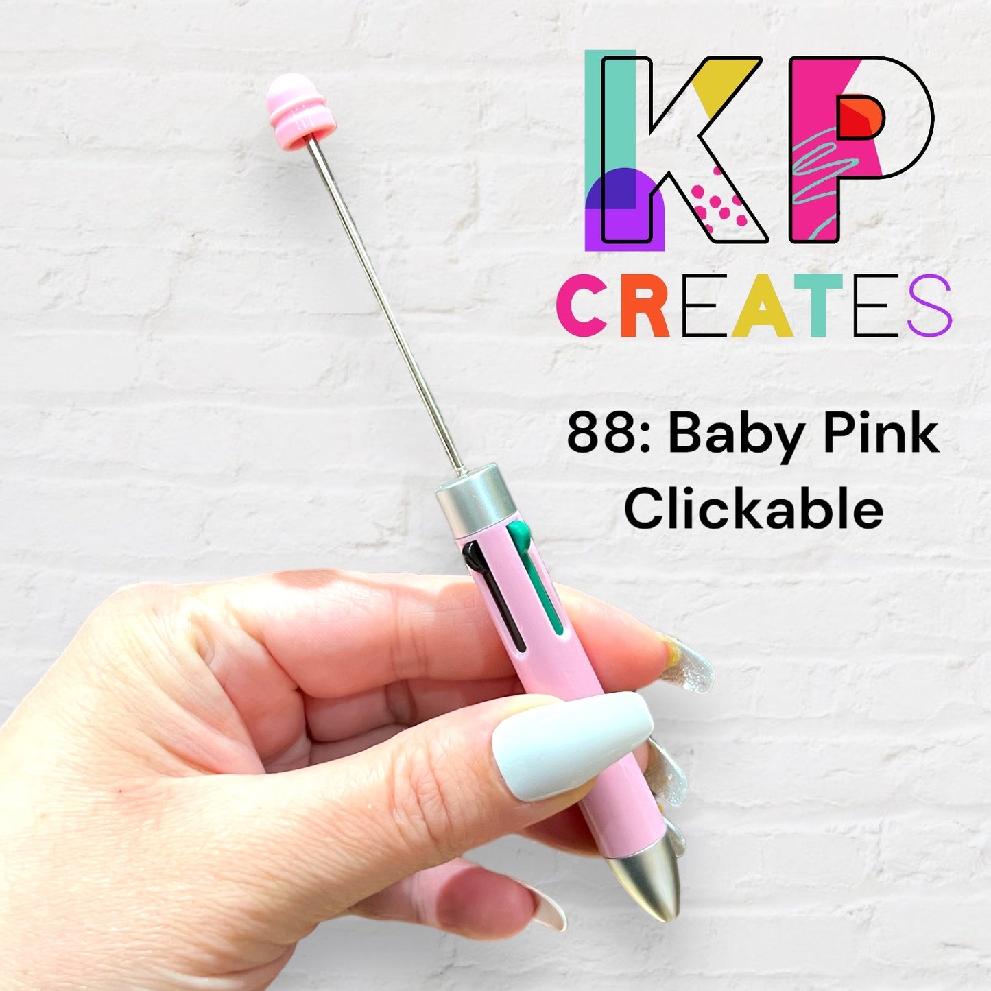 Clickable Beaded Pen Blanks