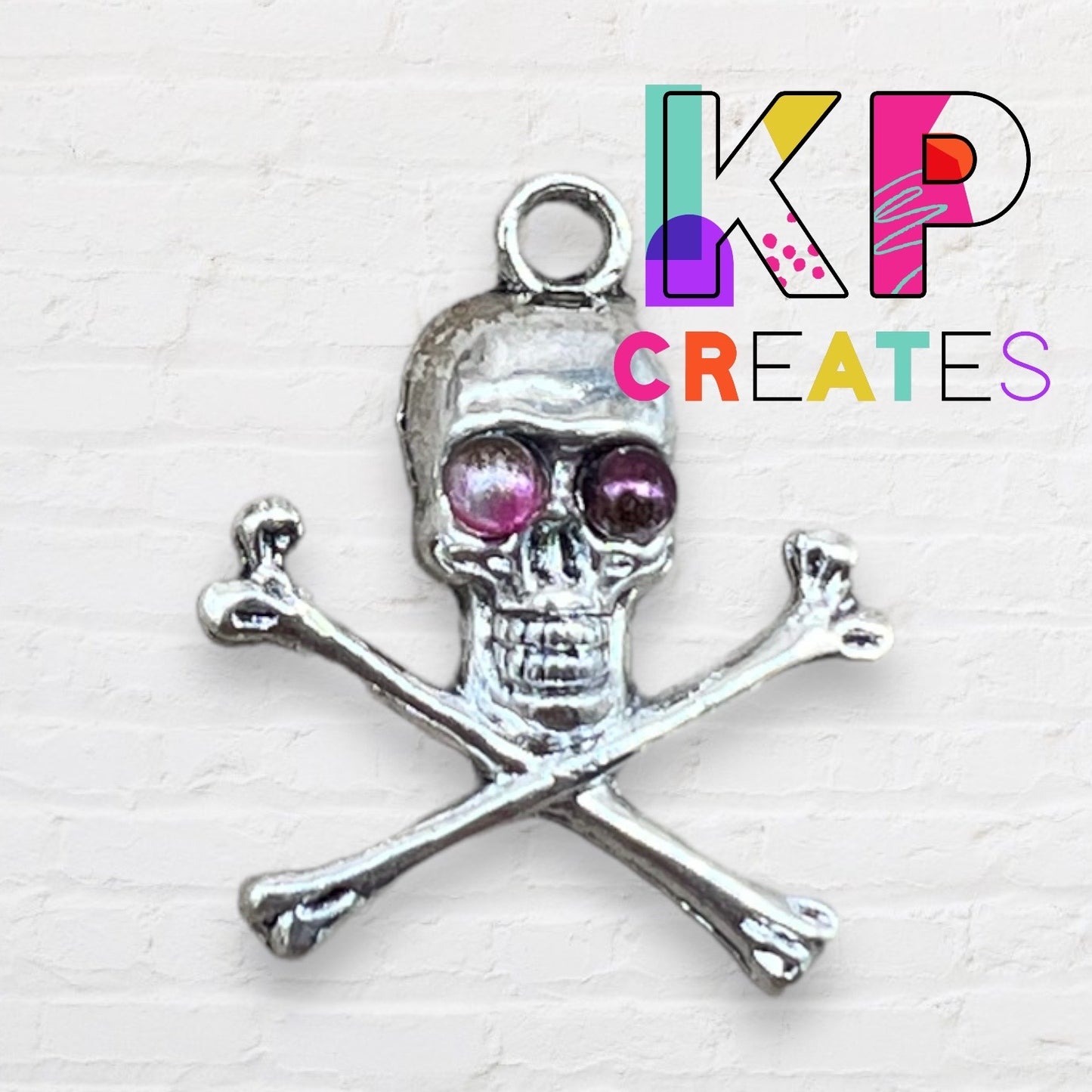 Crossbones Skull Charm