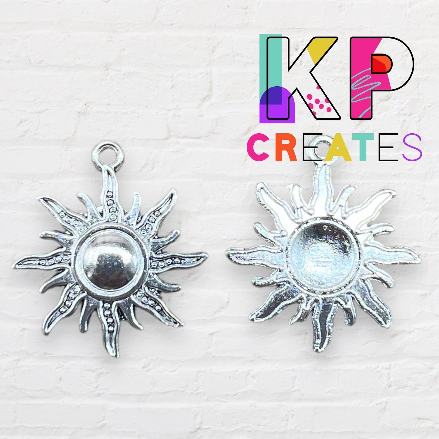 Stainless Steel Sun Charm