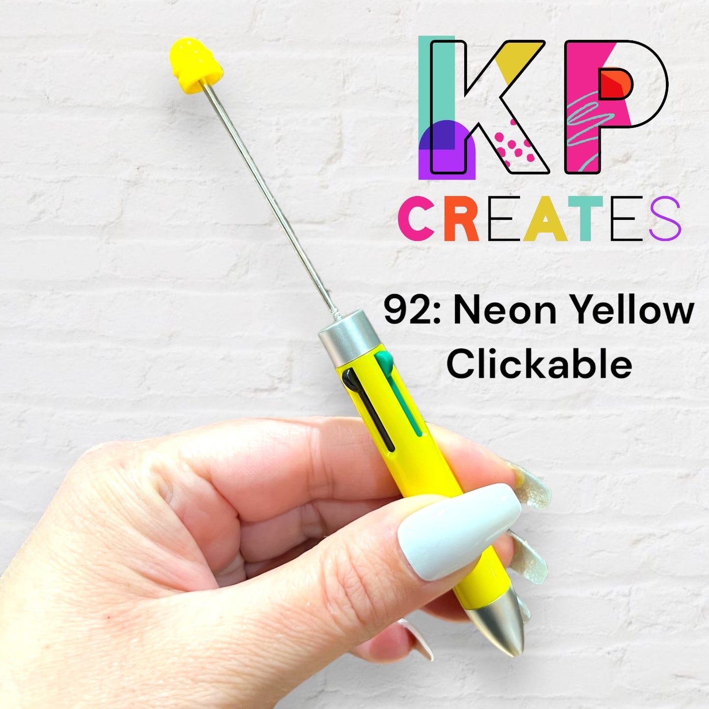 Clickable Beaded Pen Blanks