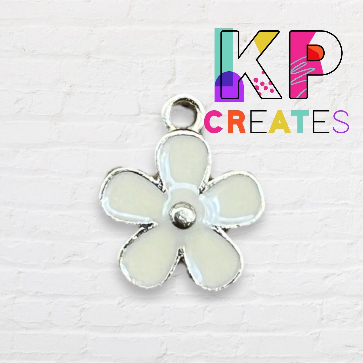 Small Flower Enamel Charm