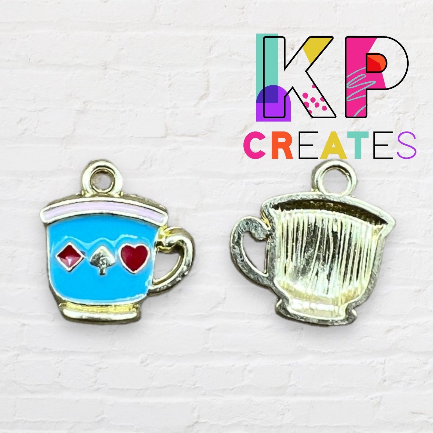 Teacups Enamel Charm