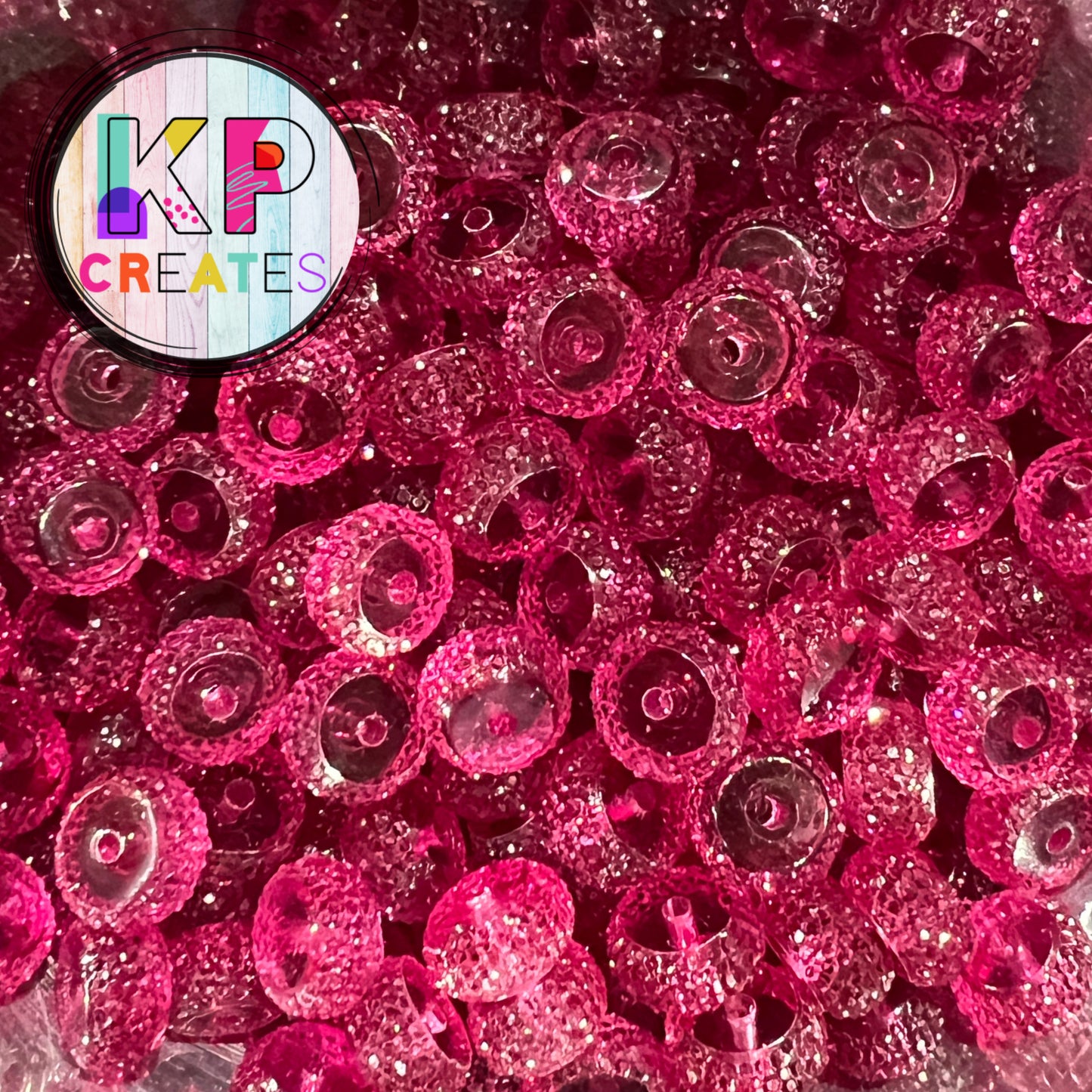 Acrylic Rondelle Spacer Bead - 12mm