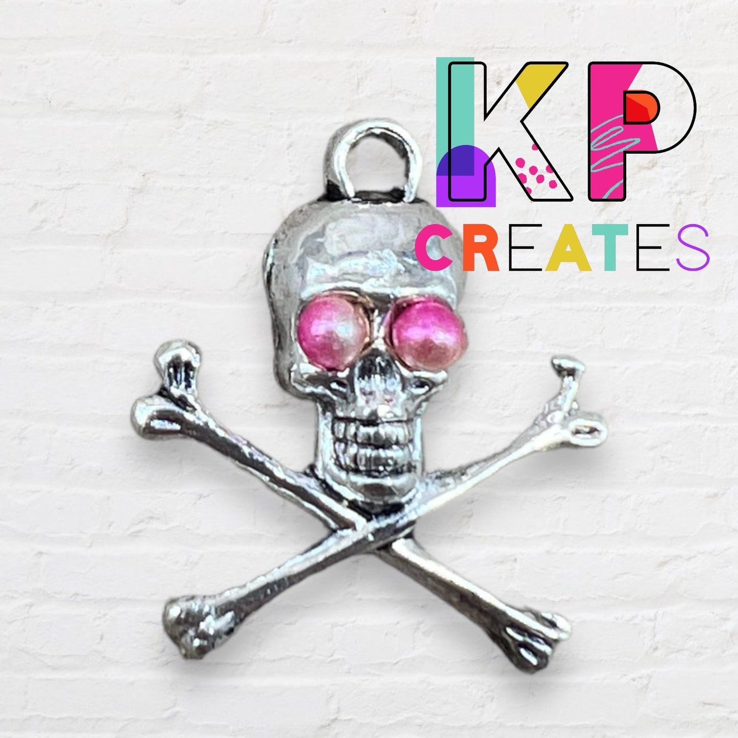 Crossbones Skull Charm