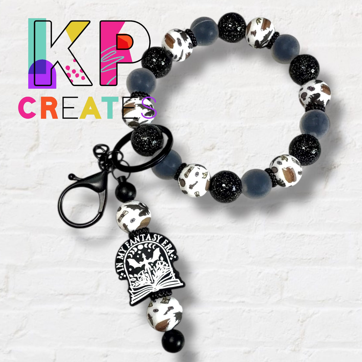 In My Fantasy Era Silicone Bead Wristlet Keychain