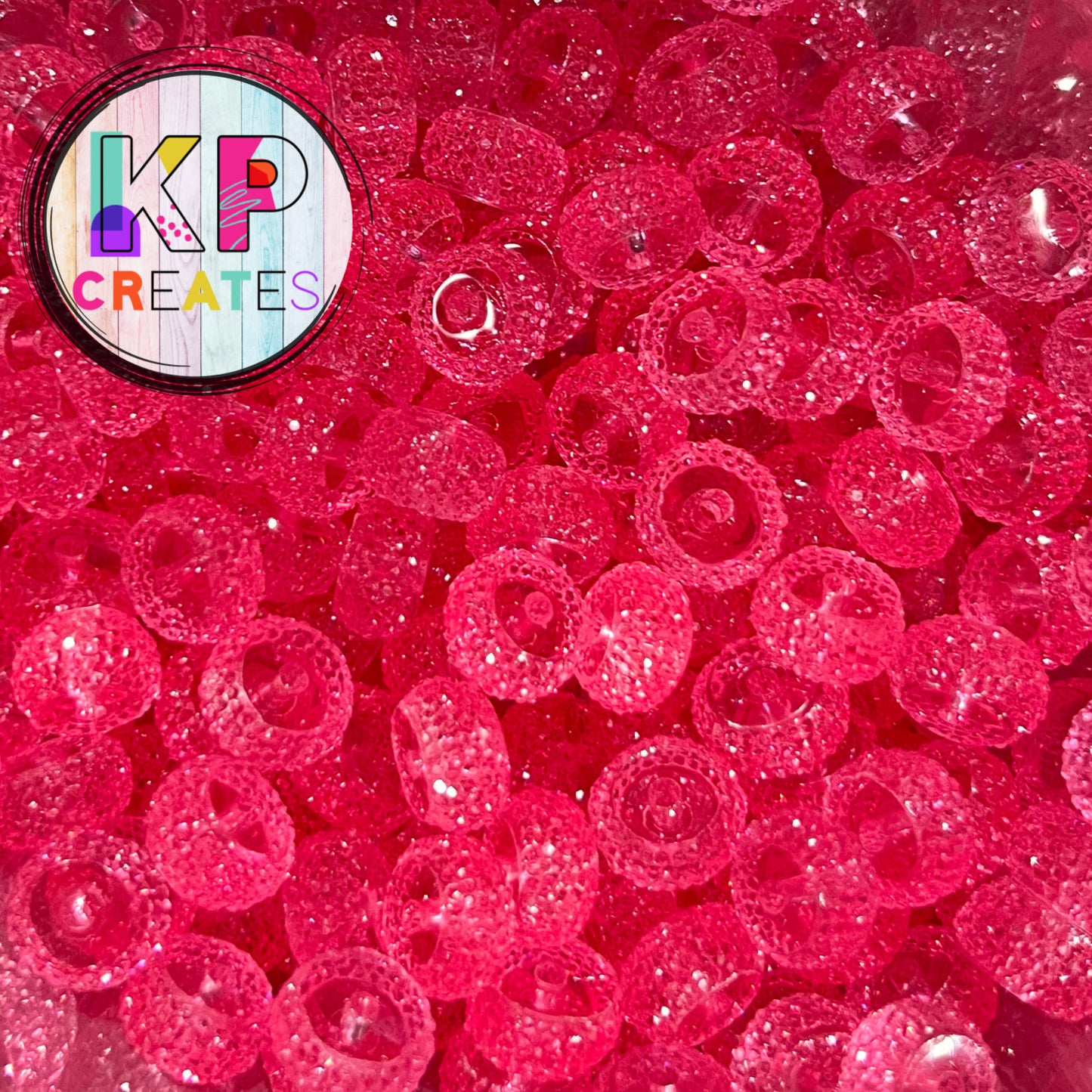 Acrylic Rondelle Spacer Bead - 12mm