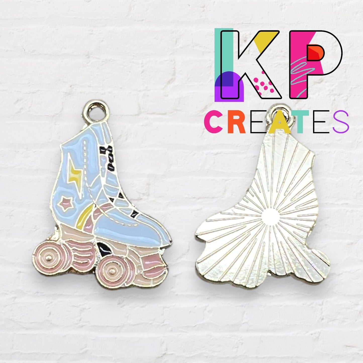 Roller Skate Enamel Charm