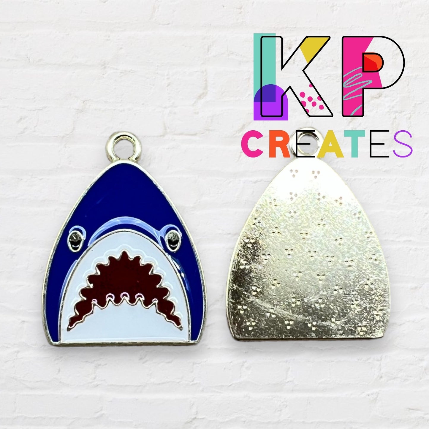 Shark Enamel Charm