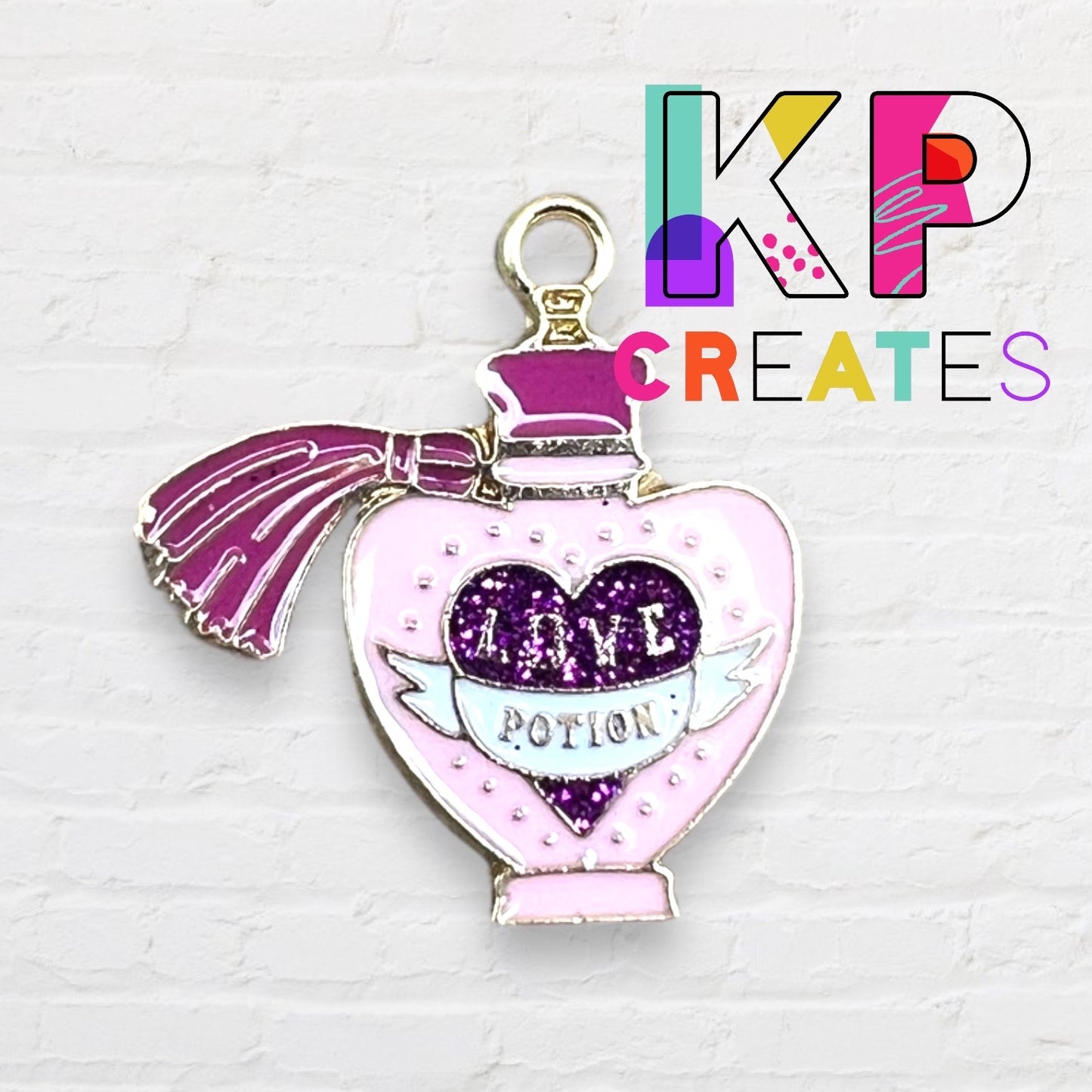 Love Potion Enamel Charm