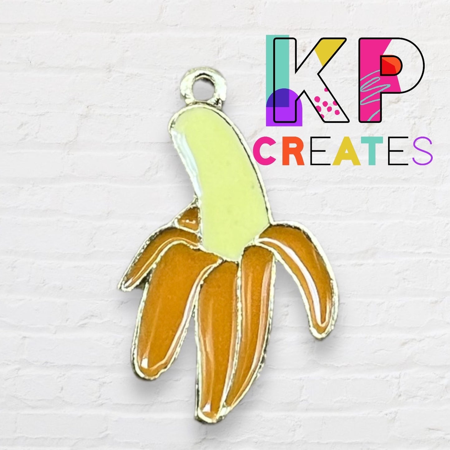 Banana Enamel Charm