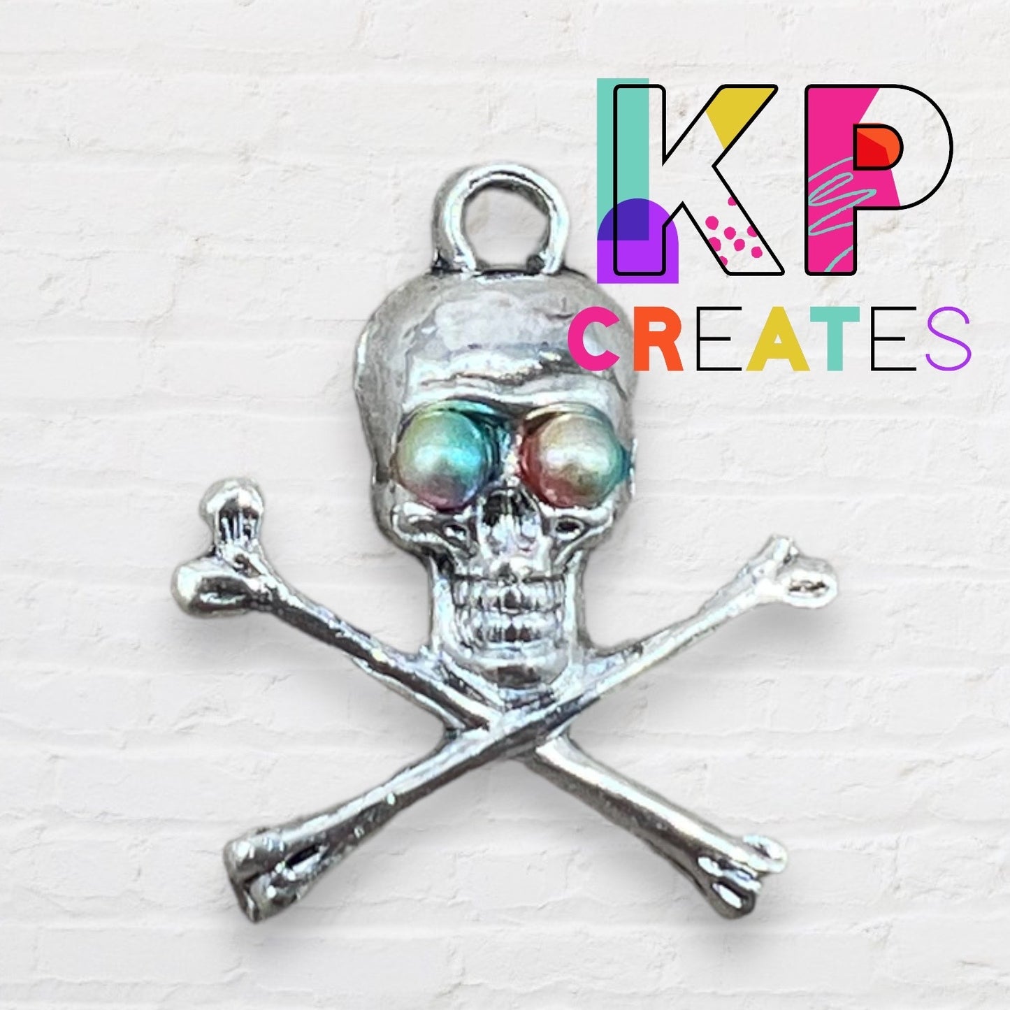 Crossbones Skull Charm